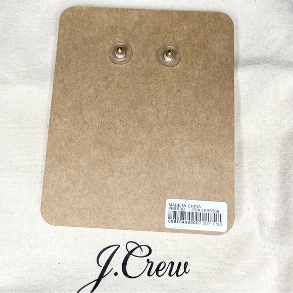 J. Crew Bold Modern Pink, Green & White Statement Lucite Earrings - Picture 5 of 5